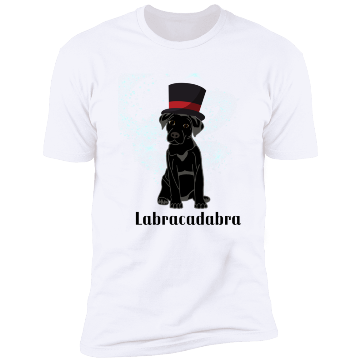 Labracadabra funny dog shirt, funny dog shirt for humans, funny labrador shirt. in white