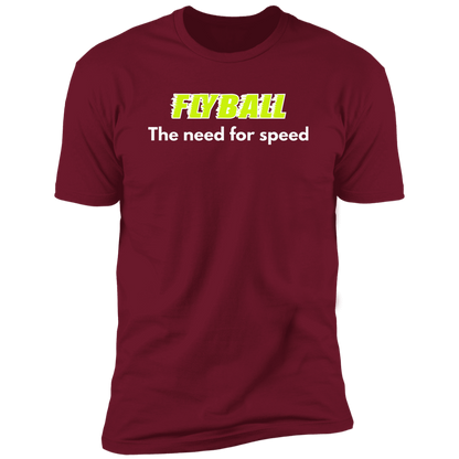 Flyball The Need For Speed dog shirt, dog shirt for humans, sporting dog shirt, in cardinal red