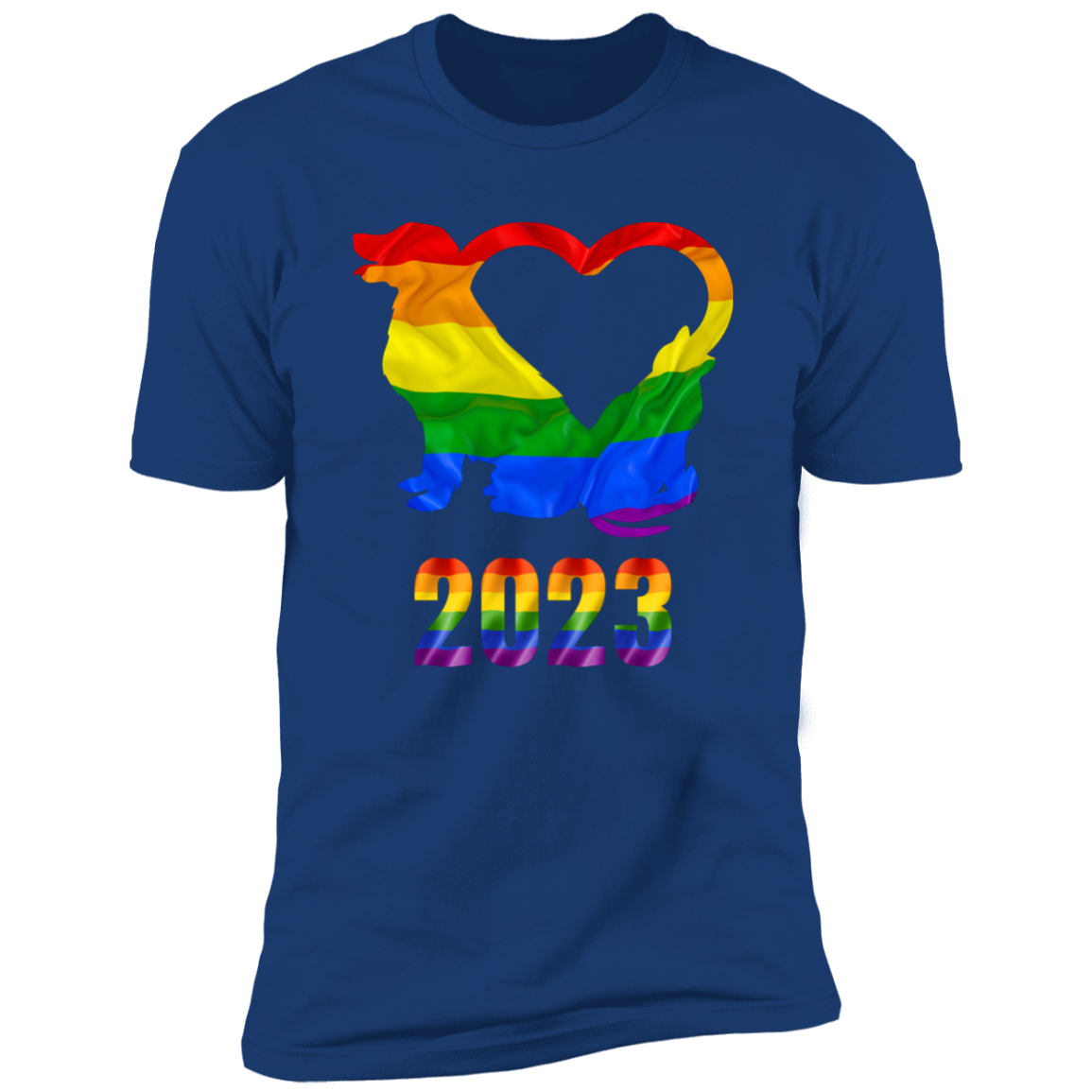 Cat and Dog Pride, Pride Dog shirt for humas, pride cat shirt for humans,  in royal blue