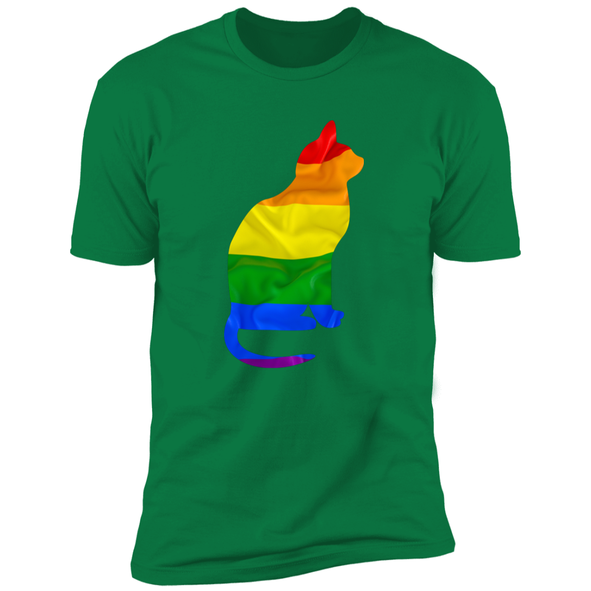 Cat Pride, Cat Pride shirt for humas, in kelly green