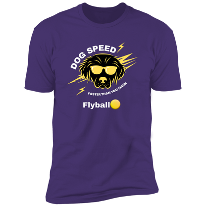 Dog Speed Faster Than You Think Flyball T-shirt, Flyball shirt dog shirt for humans, in purple rush