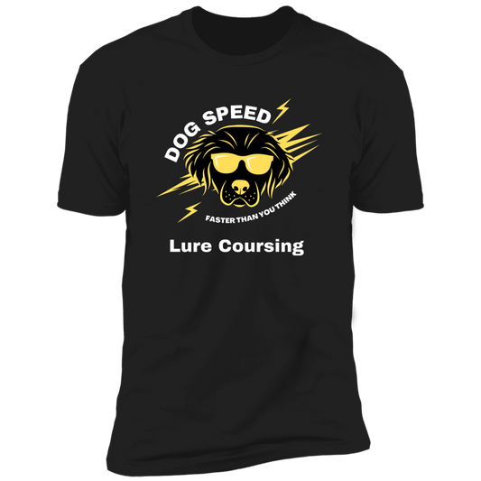 Dog Speed Faster Than You Think Lure Coursing T-shirt, Lure Coursing shirt dog shirt for humans, in black