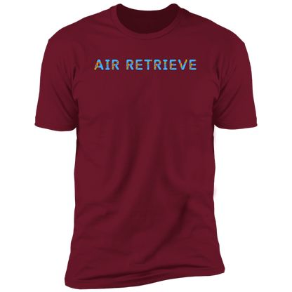 Air Retrieve Pride Dock diving t-shirt, dog pride air retrieve dock diving shirt for humans, in cardinal red