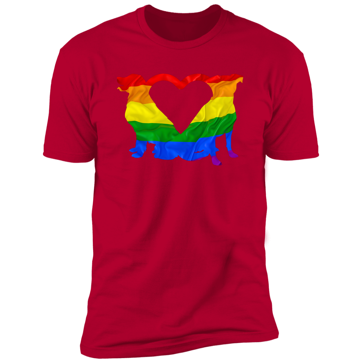 Dog Pride, Dog Pride shirt for humas, in red