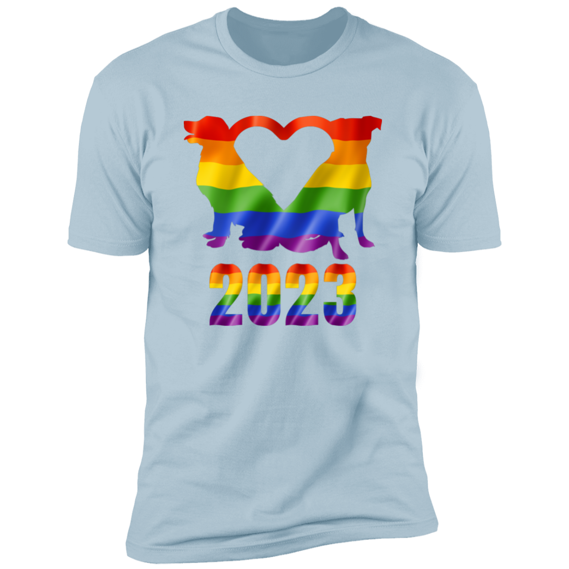 Dog Pride 2023, dog pride dog shirt for humans, in light blue