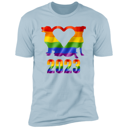 Dog Pride 2023, dog pride dog shirt for humans, in light blue