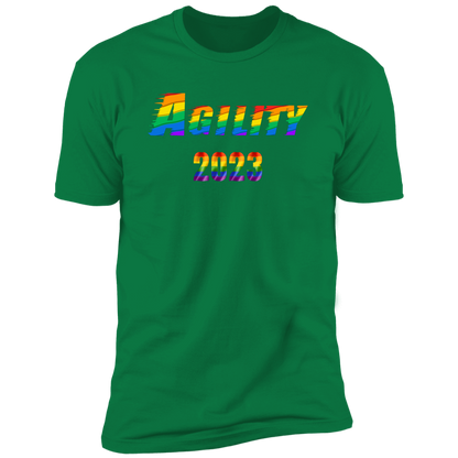 Agility Pride 2023 Cat pride t-shirt,  Agility pride shirt for humans, in kelly green