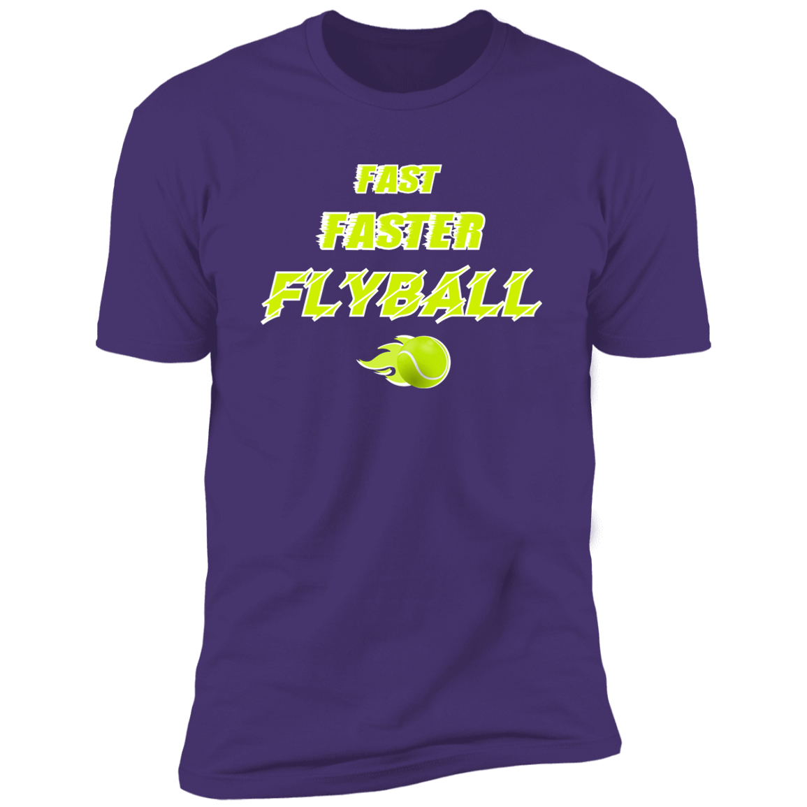 Fast Faster Flyball Dog T-shirt, sporting dog t-shirt, flyball t-shirt, in purple rush