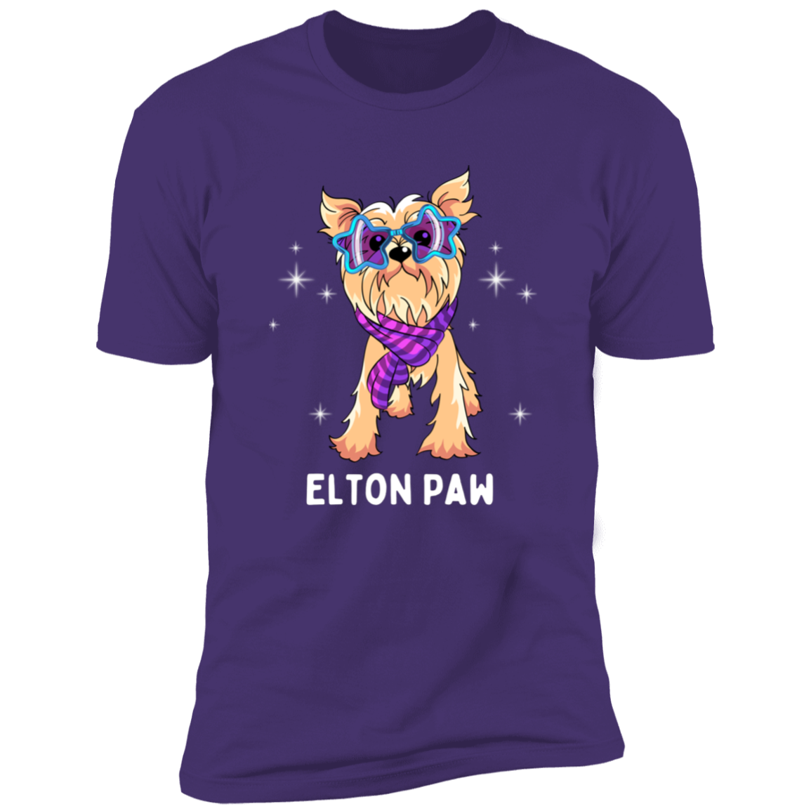 Elton Paw Dog Shirt, Funny dog shirt for humans, Dog mom shirt, dog dad shirt, in purple rush