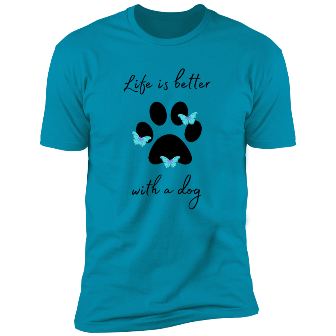 Kitt-Tea T-Shirt, kitty tea shirt, Cat Shirt for humans, funny cat shirt, in turquoise