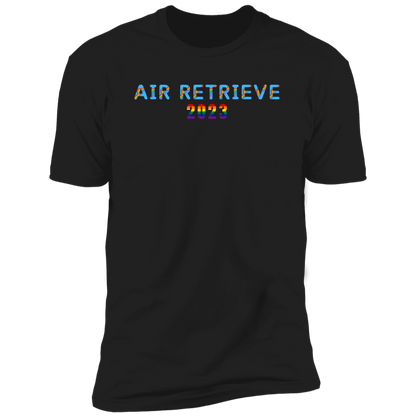 Air Retrieve 2023 Pride Dock diving t-shirt, dog pride air retrieve dock diving shirt for humans, in black