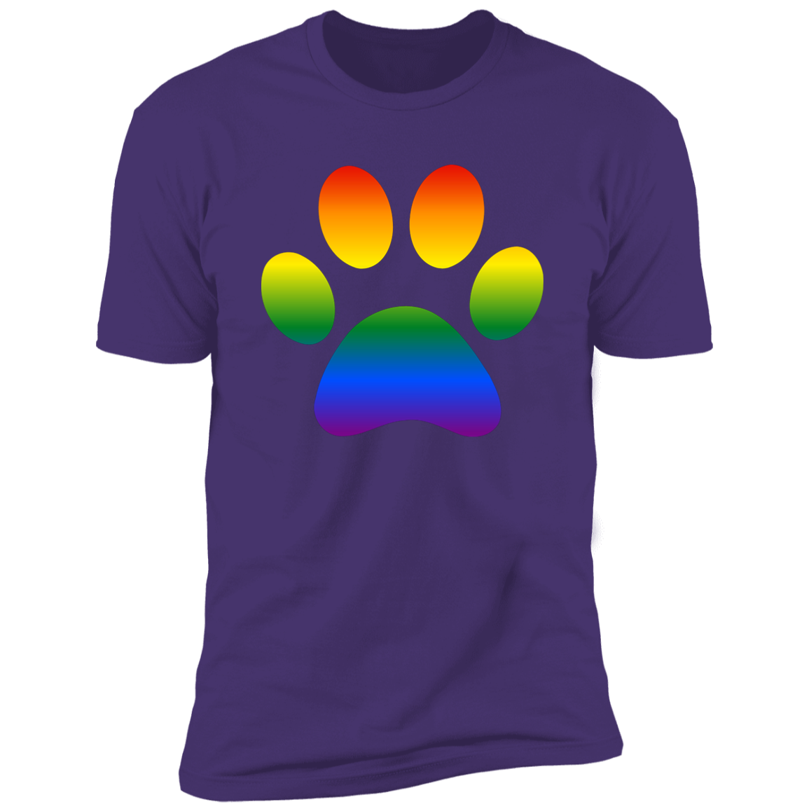 Dog paw Pride, Dog Pride shirt for humas, in purple rush