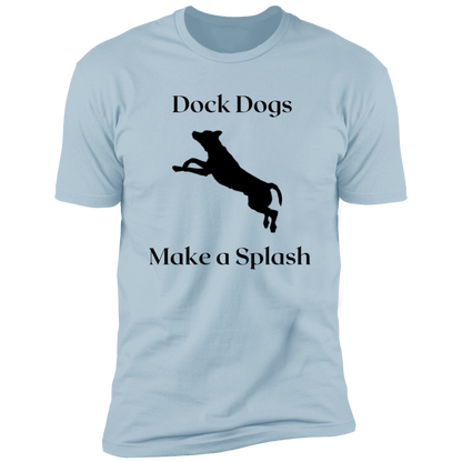 Dock Dogs Make a Splash Dock Diving t-shirt, Dock diving shirt, in light blue