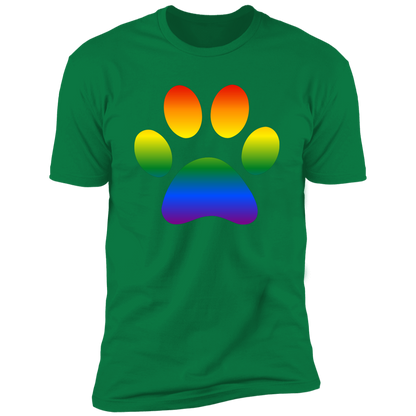 Dog paw Pride, Dog Pride shirt for humas, in kelly green 