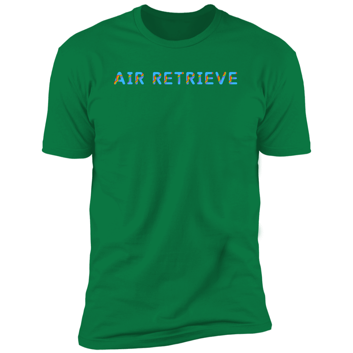 Air Retrieve Pride Dock diving t-shirt, dog pride air retrieve dock diving shirt for humans, in kelly green