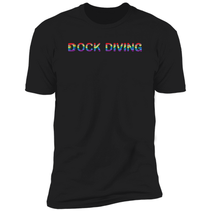 Dock Diving Pride Dock diving t-shirt, dog pride dock diving shirt for humans, in black