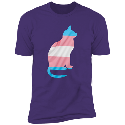Trans Pride Cat Pride T-shirt, Trans Pride Cat Shirt for humans, in purple rush