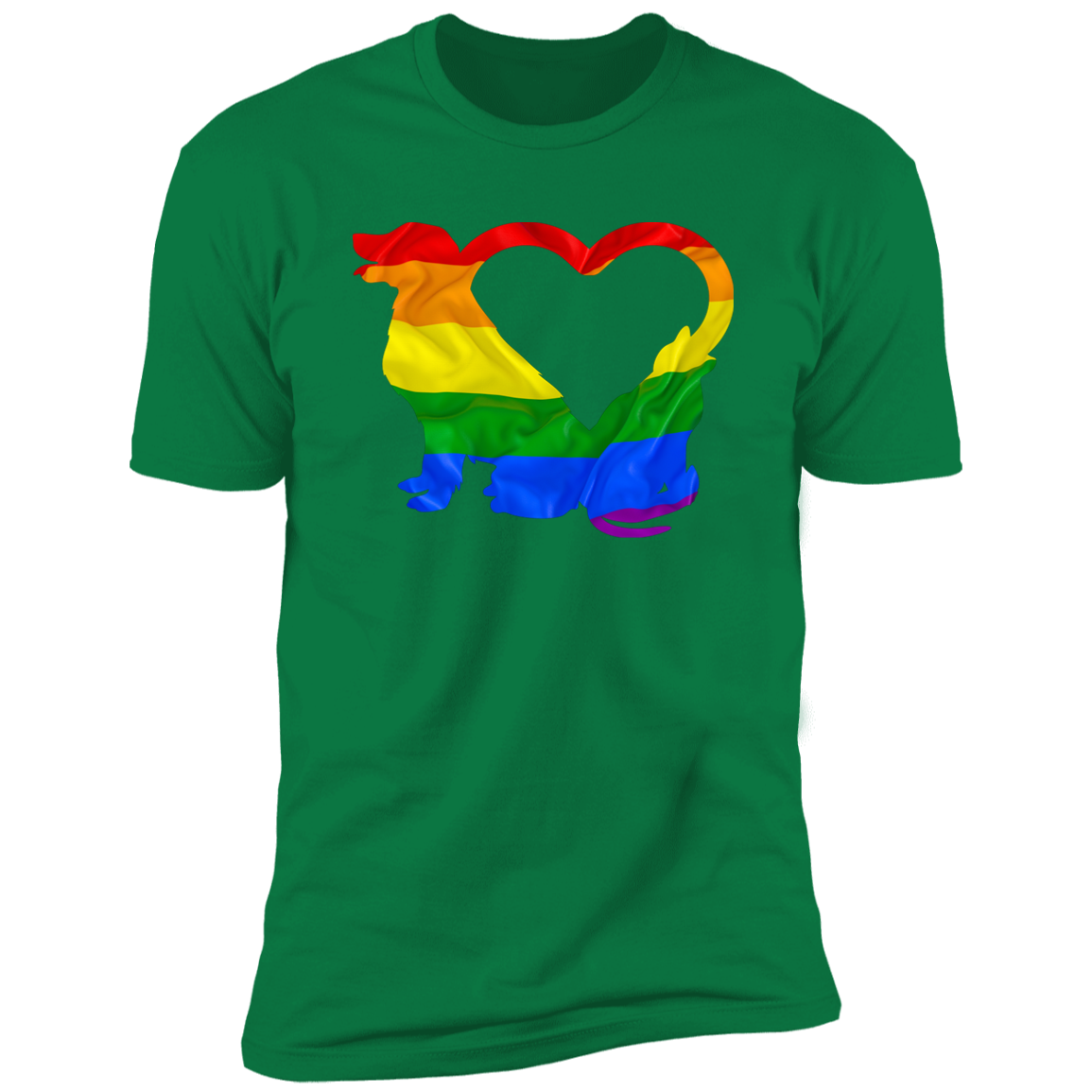 Cat and Dog Pride, Cat Dog Pride shirt for humas, in kelly green