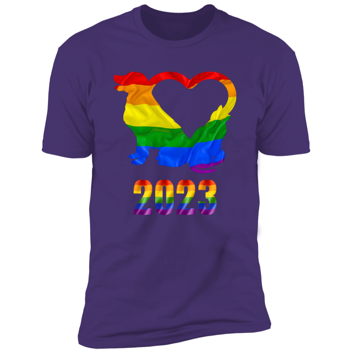 Cat and Dog Pride, Pride Dog shirt for humas, pride cat shirt for humans, in purple rush