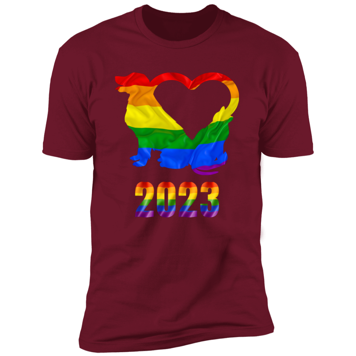 Cat and Dog Pride, Pride Dog shirt for humas, pride cat shirt for humans,  in cardinal red