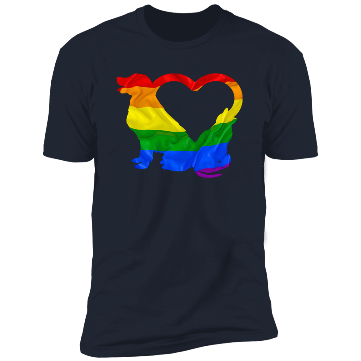 Cat and Dog Pride, Cat Dog Pride shirt for humas, in navy blue