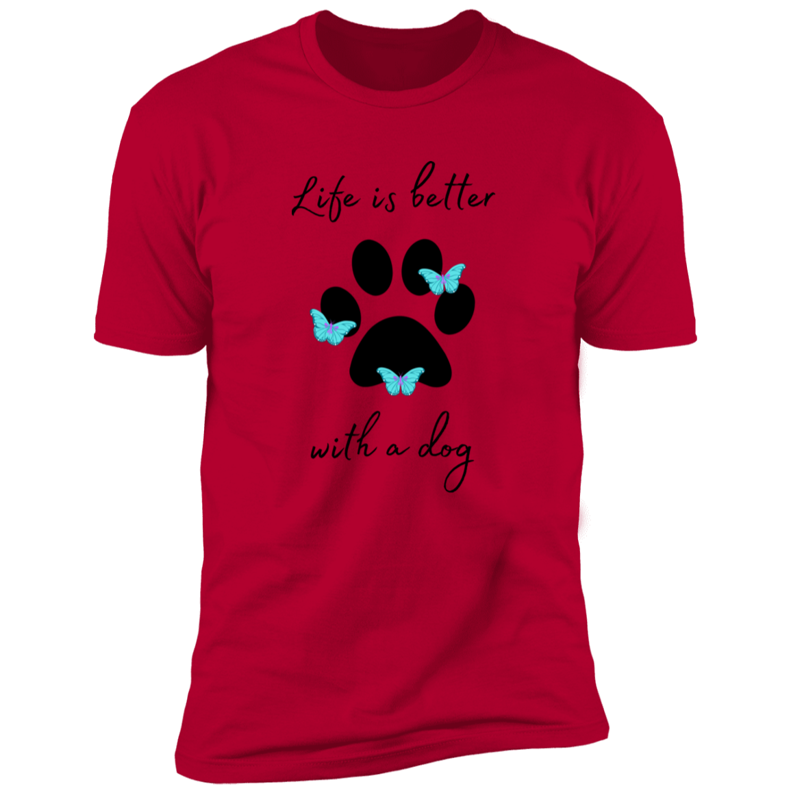 Kitt-Tea T-Shirt, kitty tea shirt, Cat Shirt for humans, funny cat shirt, in red
