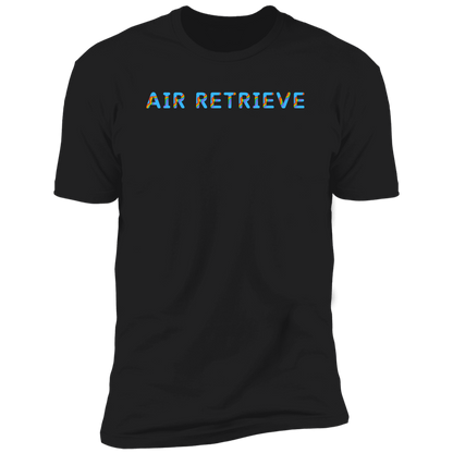 Air Retrieve Pride Dock diving t-shirt, dog pride air retrieve dock diving shirt for humans, in black
