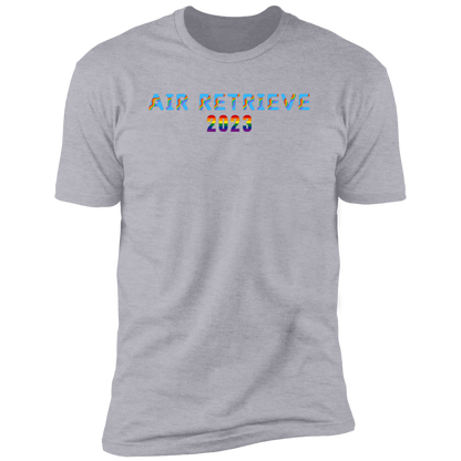 Air Retrieve 2023 Pride Dock diving t-shirt, dog pride air retrieve dock diving shirt for humans, in light heather gray