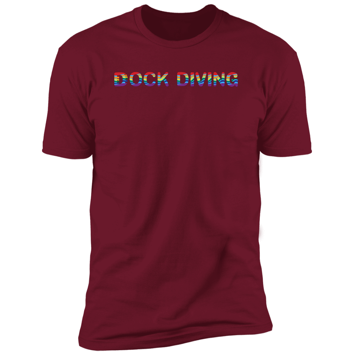 Dock Diving Pride Dock diving t-shirt, dog pride dock diving shirt for humans, in cardinal red