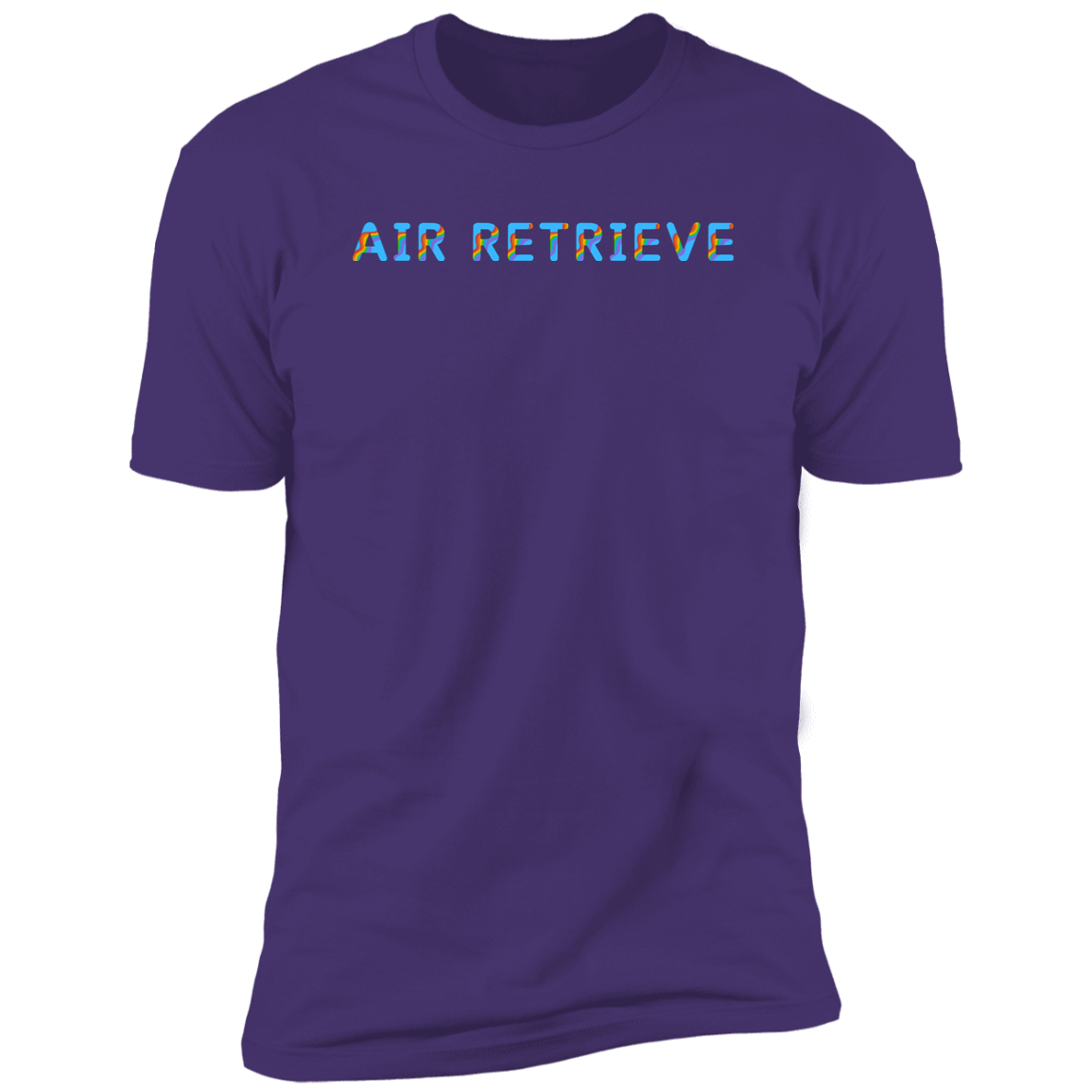 Air Retrieve Pride Dock diving t-shirt, dog pride air retrieve dock diving shirt for humans, in purple rush