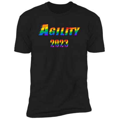 Agility Pride 2023 Cat pride t-shirt,  Agility pride shirt for humans, in black