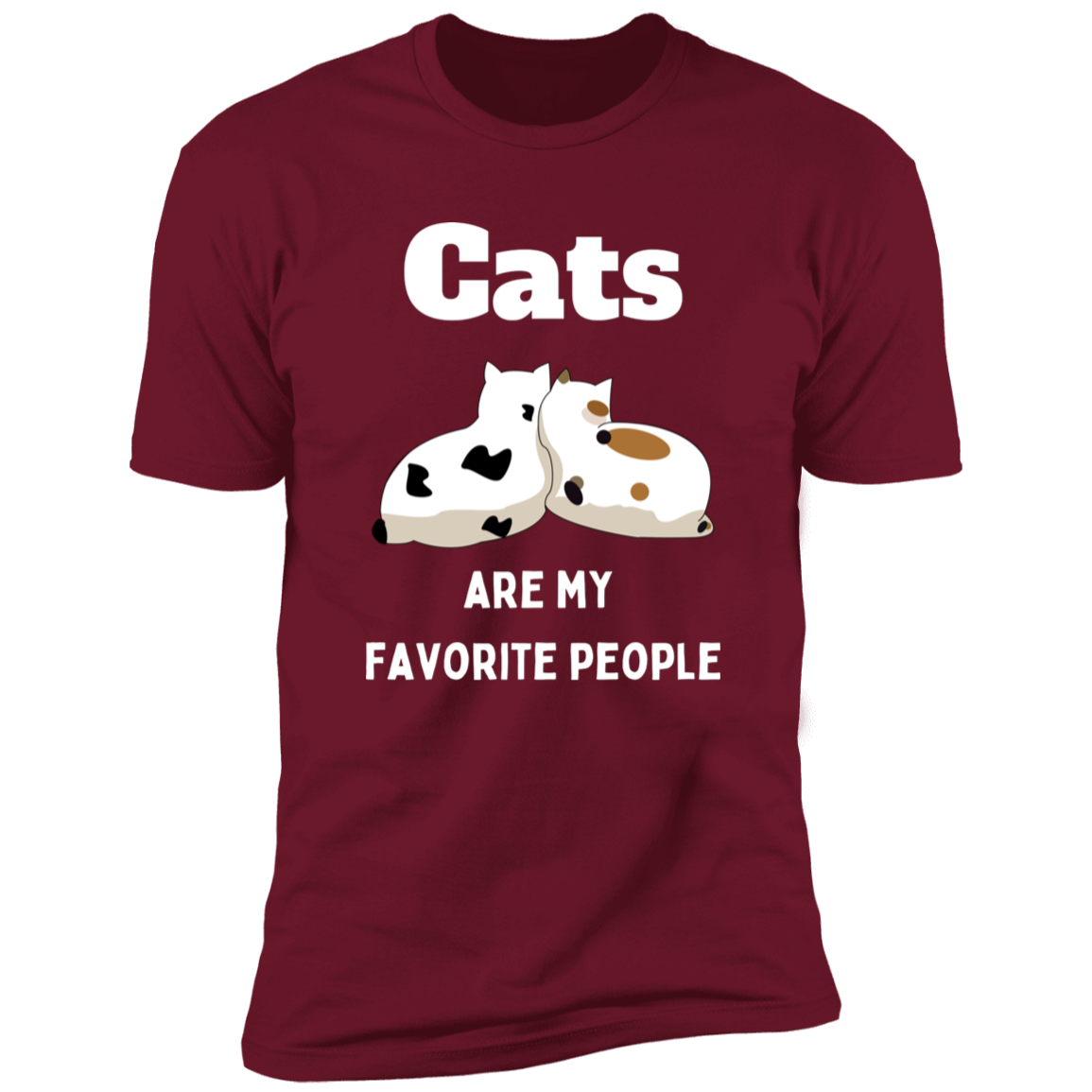 Cats Are My Favorite People T-shirt, Cat Shirt for humans, in cardinal redCats Are My Favorite People T-shirt, Cat Shirt for humans, in cardinal red