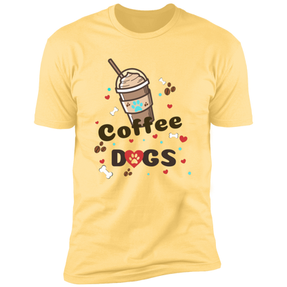 Blended Coffee Dogs T-shirt, Dog Shirt for humans, in banana cream