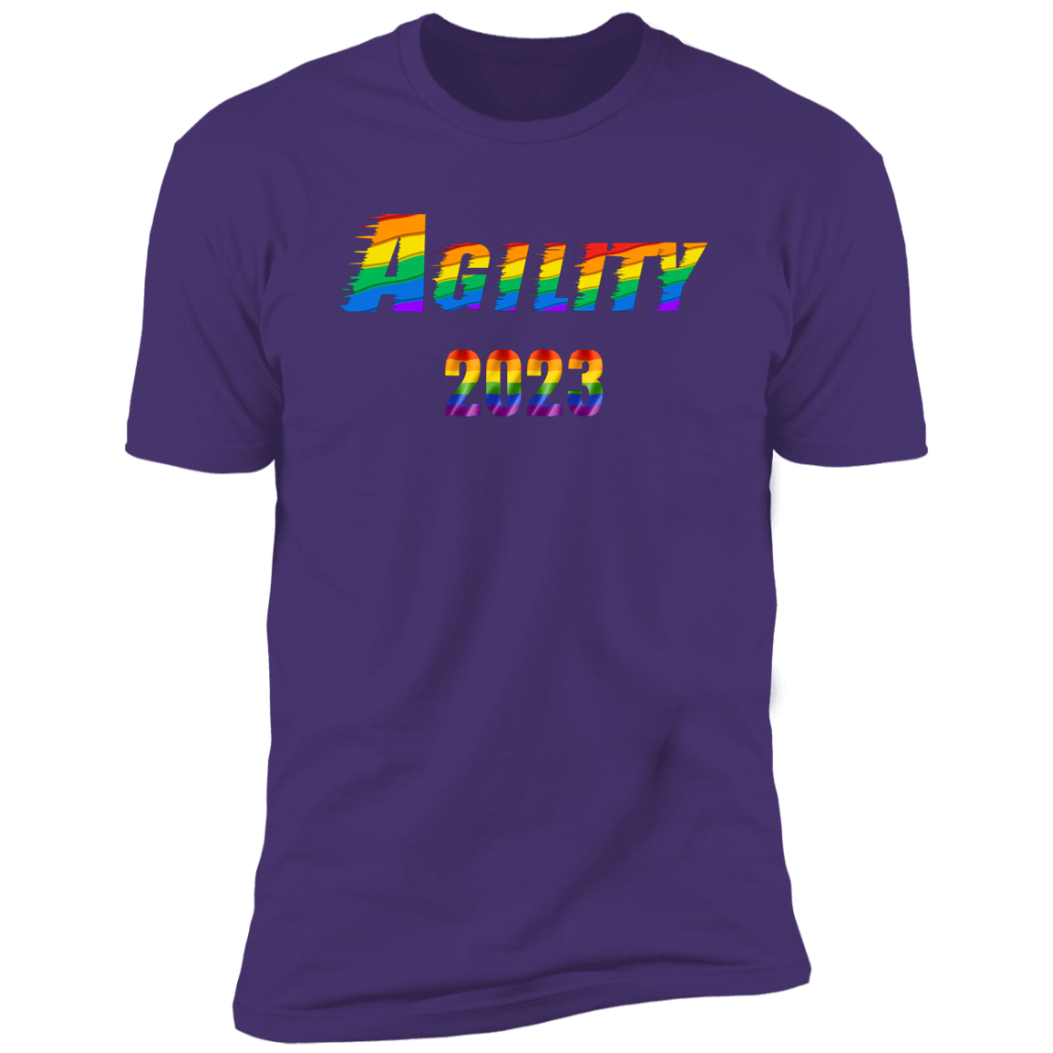 Agility Pride 2023 Cat pride t-shirt,  Agility pride shirt for humans, in purple rush
