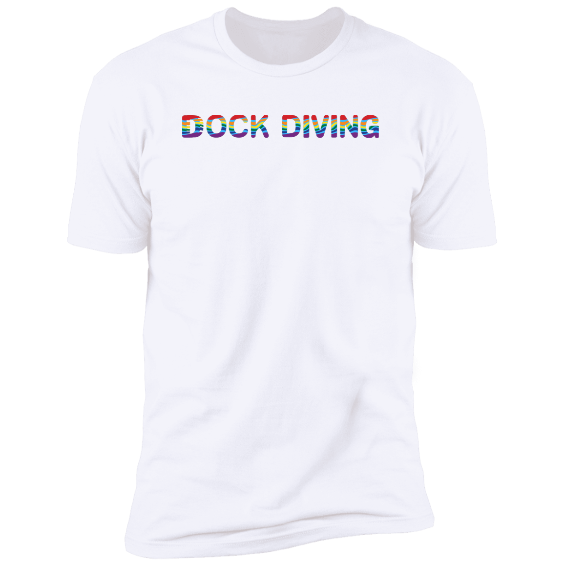 Dock Diving Pride Dock diving t-shirt, dog pride dock diving shirt for humans, in white