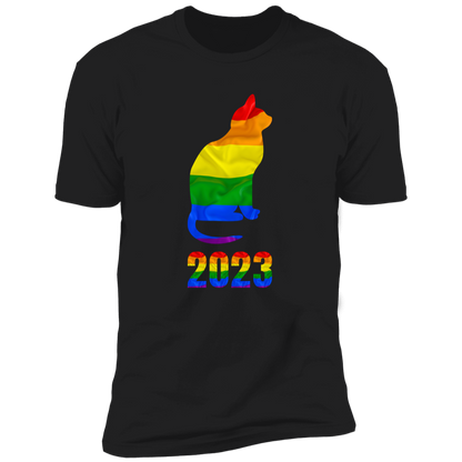 Cat Pride 2023, cat pride cat shirt for humans, in black