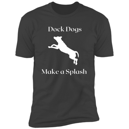 Dock Dogs Make a Splash Dock Diving t-shirt, Dock diving shirt, in heavy metal gray