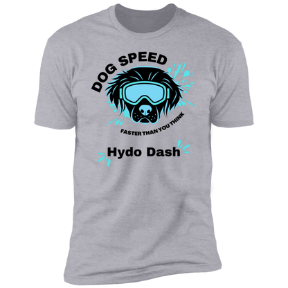 Dog Speed Faster Than You Think Hydro Dash T-shirt, Hydro Dash shirt dog shirt for humans, in light heather gray