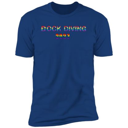 Dock Diving Pride 2023 Dock diving t-shirt, dog pride dock diving shirt for humans, in royal blue