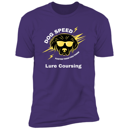 Dog Speed Faster Than You Think Lure Coursing T-shirt, Lure Coursing shirt dog shirt for humans, in purple rush