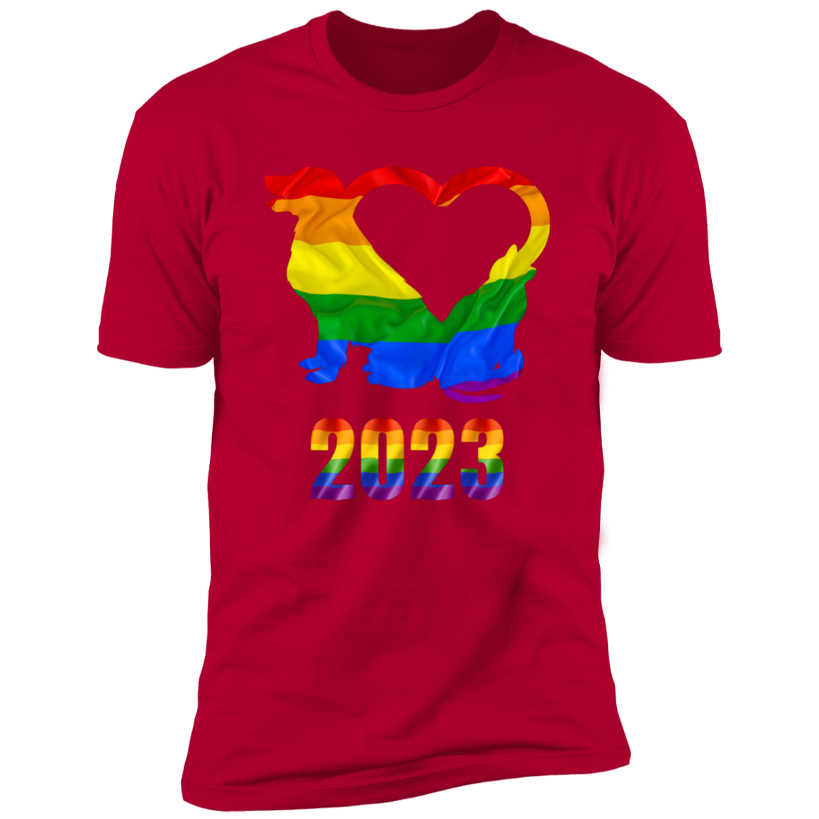 Cat and Dog Pride, Pride Dog shirt for humas, pride cat shirt for humans,  in red