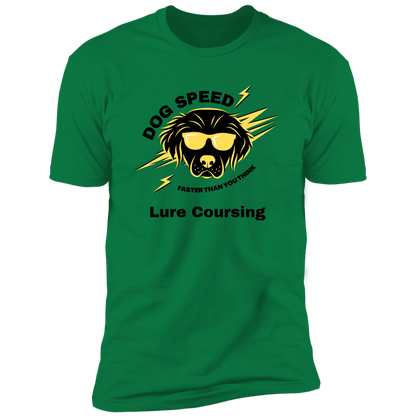 Dog Speed Faster Than You Think Lure Coursing T-shirt, Lure Coursing shirt dog shirt for humans, in kelly green
