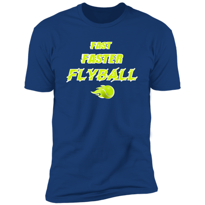 Fast Faster Flyball Dog T-shirt, sporting dog t-shirt, flyball t-shirt, in royal blue