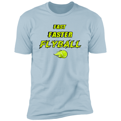 Fast Faster Flyball Dog T-shirt, sporting dog t-shirt, flyball t-shirt, in light blue