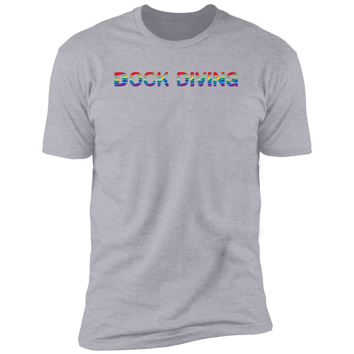 Dock Diving Pride Dock diving t-shirt, dog pride dock diving shirt for humans, in light heather gray