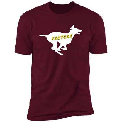FastCAT Dog T-shirt, sporting dog t-shirt for humans, FastCAT t-shirt, in maroon