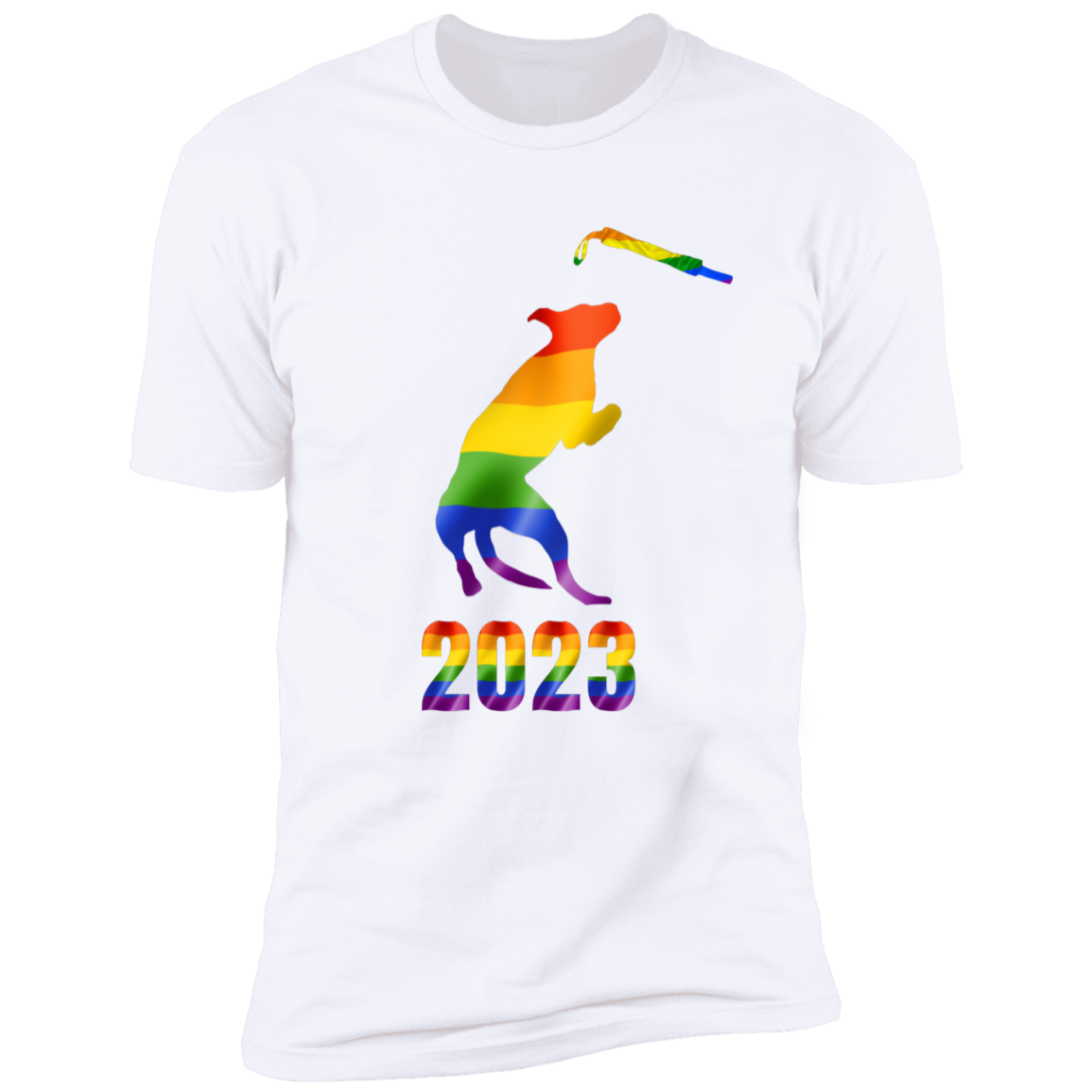 Dock Diving Pride 2023, Dog dock diving shirt for humas, in white