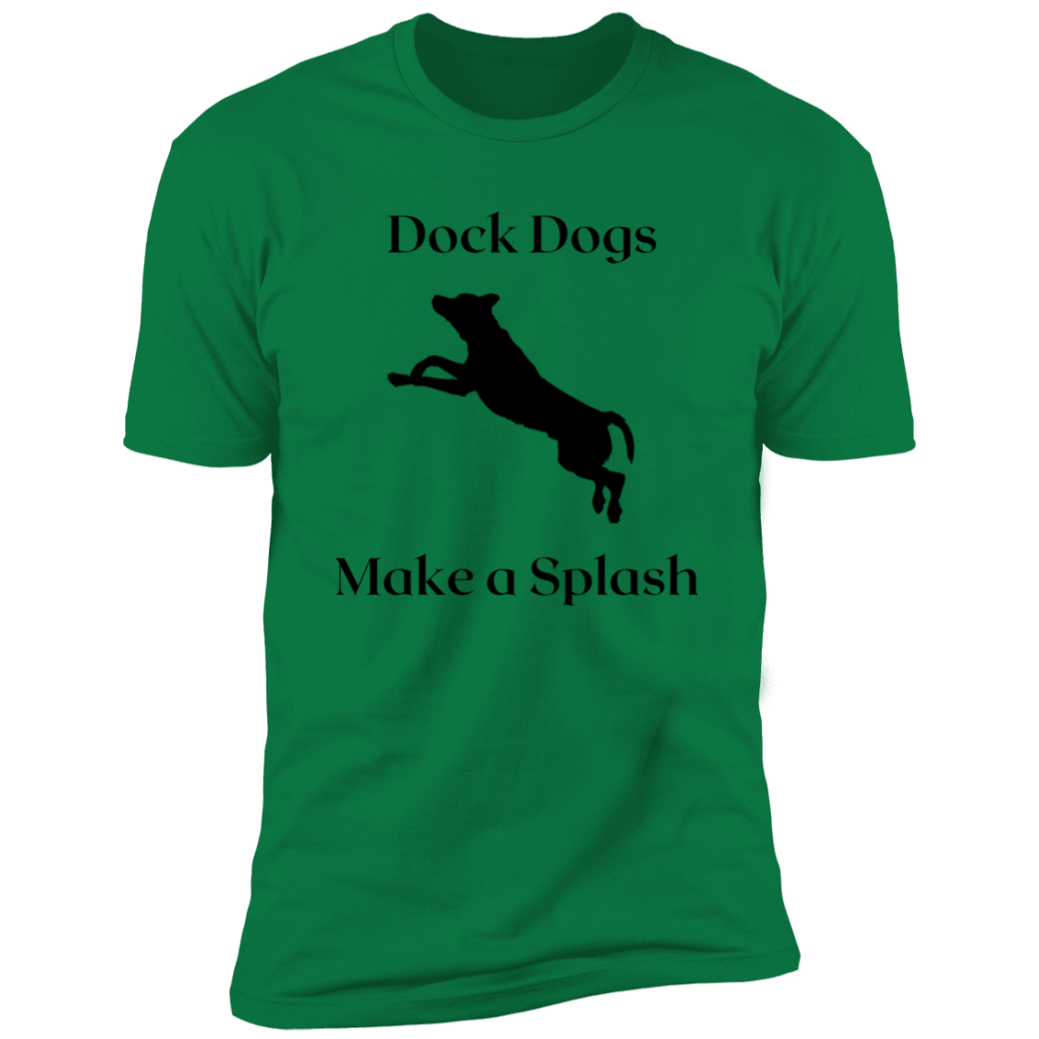 Dock Dogs Make a Splash Dock Diving t-shirt, Dock diving shirt, in kelly green