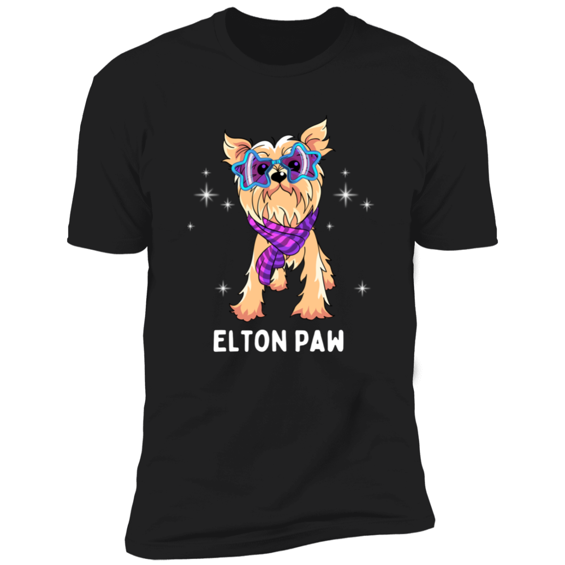 Elton Paw Dog Shirt, Funny dog shirt for humans, Dog mom shirt, dog dad shirt, in black