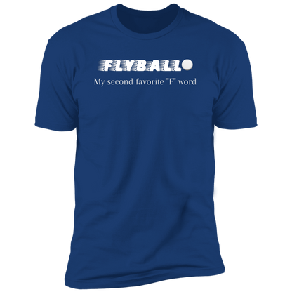 Flyball My second favorite 'f' word flyball t-shirt, dog shirt for humans, sporting dog shirt, in royal blue